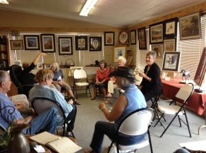 Visiting with other artists is a valuable part of the workshop experience