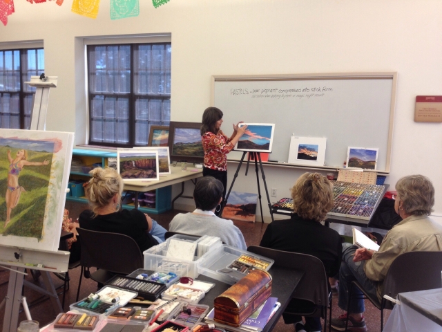 Morning lectures and painting demonstrations give artists new tools to use at their easels each afternoon